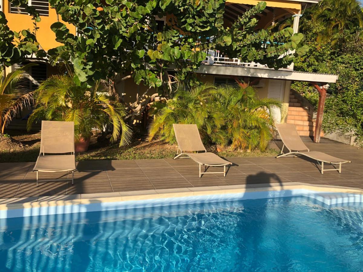 Mango Sea -Villa "Maracudja" Et Appartement "Jojoba" Avec Piscine & Vue Sur Les Iles แซงต์-ฟรองซัวส์ ภายนอก รูปภาพ