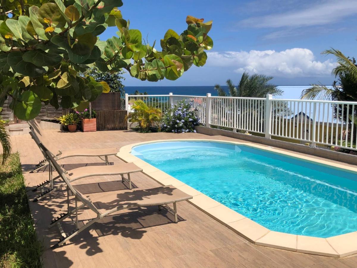Mango Sea -Villa "Maracudja" Et Appartement "Jojoba" Avec Piscine & Vue Sur Les Iles แซงต์-ฟรองซัวส์ ภายนอก รูปภาพ